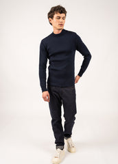 MATELOT Wool Fisherman Sweater (NAVY)