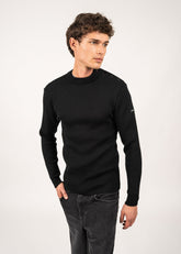 MATELOT Wool Fisherman Sweater (BLACK)