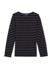 MERIDIEN MODERNE Breton Shirt (BLACK / BROWN)