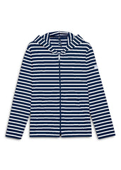 PLOUGASTEL II Striped Hoodie (NAVY / WHITE)