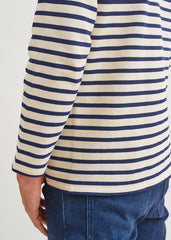 GUILDO Boatneck Breton Shirt (ECRU / NAVY)