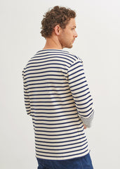 GUILDO Boatneck Breton Shirt (ECRU / NAVY)