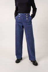 TORIE High Waist Jeans (DARK DENIM)