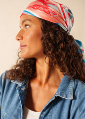 Seabed print square scarf (PLAY)