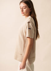 LA CLUSAZ Mohair Vest (BEIGE)