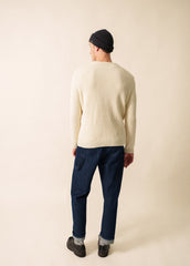 TIGNES Cable Knit Sweate (WINTER WHITE)