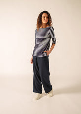 PHARE Anti-Uv Striped Tunic (NAVY / WHITE)