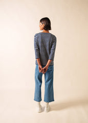 GALATHEE II Breton Striped Top (NAVY / ECRU)