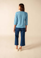GALATHEE II Breton Striped Top (CAPRI BLUE / WHITE)