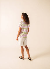 ELISE Boat Neck Striped T-Shirt (ACCALMIE)