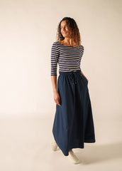 GARDE-COTE III Anti UV Top (NAVY / WHITE)