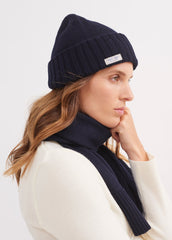 BARBARESQUE Wool Beanie (NAVY)