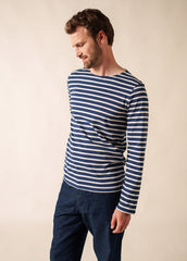 MINQUIERS MODERN Breton Shirt (NAVY / WHITE)