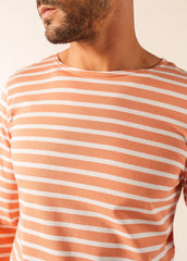 MINQUIERS MODERN Breton Shirt (CLAY / WHITE)
