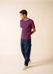 LEVANT MODERN Breton Shirt (NAVY / RED)