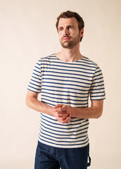 LEVANT MODERN Breton Shirt (WHITE / NAVY)