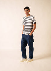 LEVANT MODERN Breton Shirt (WHITE / BLACK)