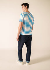 LEVANT MODERN Breton Shirt (WHITE / CAPRI BLUE)
