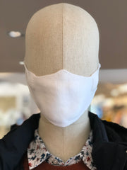 Cotton Knit Face Mask (WHITE)
