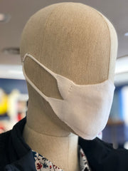 Cotton Knit Face Mask (WHITE)