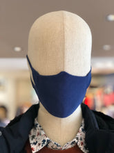 Cotton Knit Face Mask (NAVY)