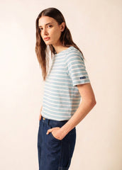 LEVANT MODERN Breton Shirt (SKYLIGHT BLUE / WHITE)