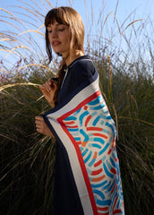 Play graphic print silk square scarf (PLAY)