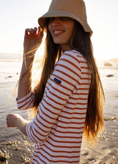 PROPRIANO Anti-Uv Nautical Dress (WHITE / CLAY)