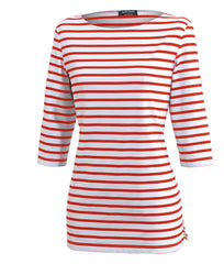 PHARE Anti-Uv Striped Tunic (WHITE / CHERRY)