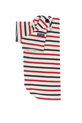PARISIAN PUP Tri-Color Shirt (ECRU / NAVY / RED)