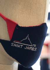 Cotton Knit Face Mask (NAVY LOGO)