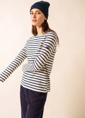 MINQUIDAME Breton Shirt (ECRU / NAVY)