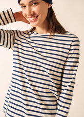 MINQUIDAME Breton Shirt (ECRU / NAVY)