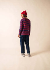 MINQUIDAME Breton Shirt (NAVY / RED)