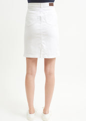 ELFY Stretch Denim Skirt (WHITE)