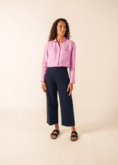 CHARLENE Linen Shirt (TEA ROSE PINK)