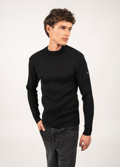 MATELOT Wool Fisherman Sweater (BLACK)