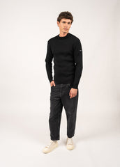 MATELOT Wool Fisherman Sweater (BLACK)
