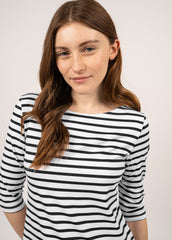 PROPRIANO Anti-Uv Nautical Dress (WHITE / BLACK)