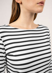 PROPRIANO Anti-Uv Nautical Dress (WHITE / BLACK)