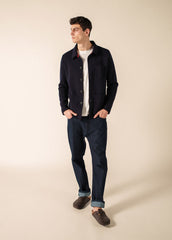 CORK II Wool Cardigan (NAVY)