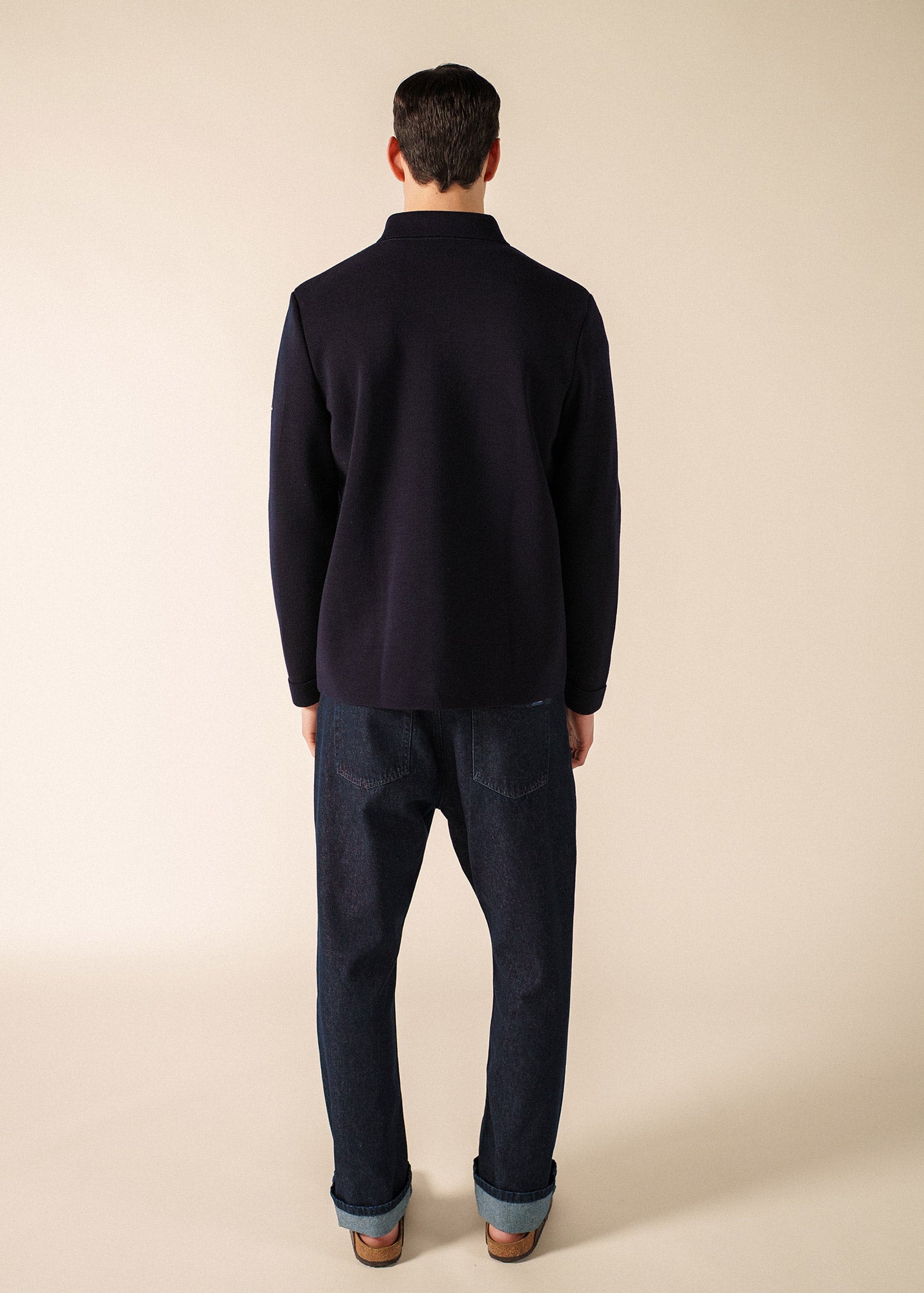 CORK II Wool Cardigan (NAVY)