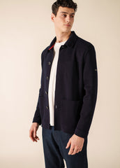 CORK II Wool Cardigan (NAVY)