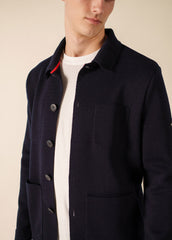 CORK II Wool Cardigan (NAVY)