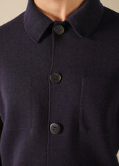 CORK II Wool Cardigan (NAVY)
