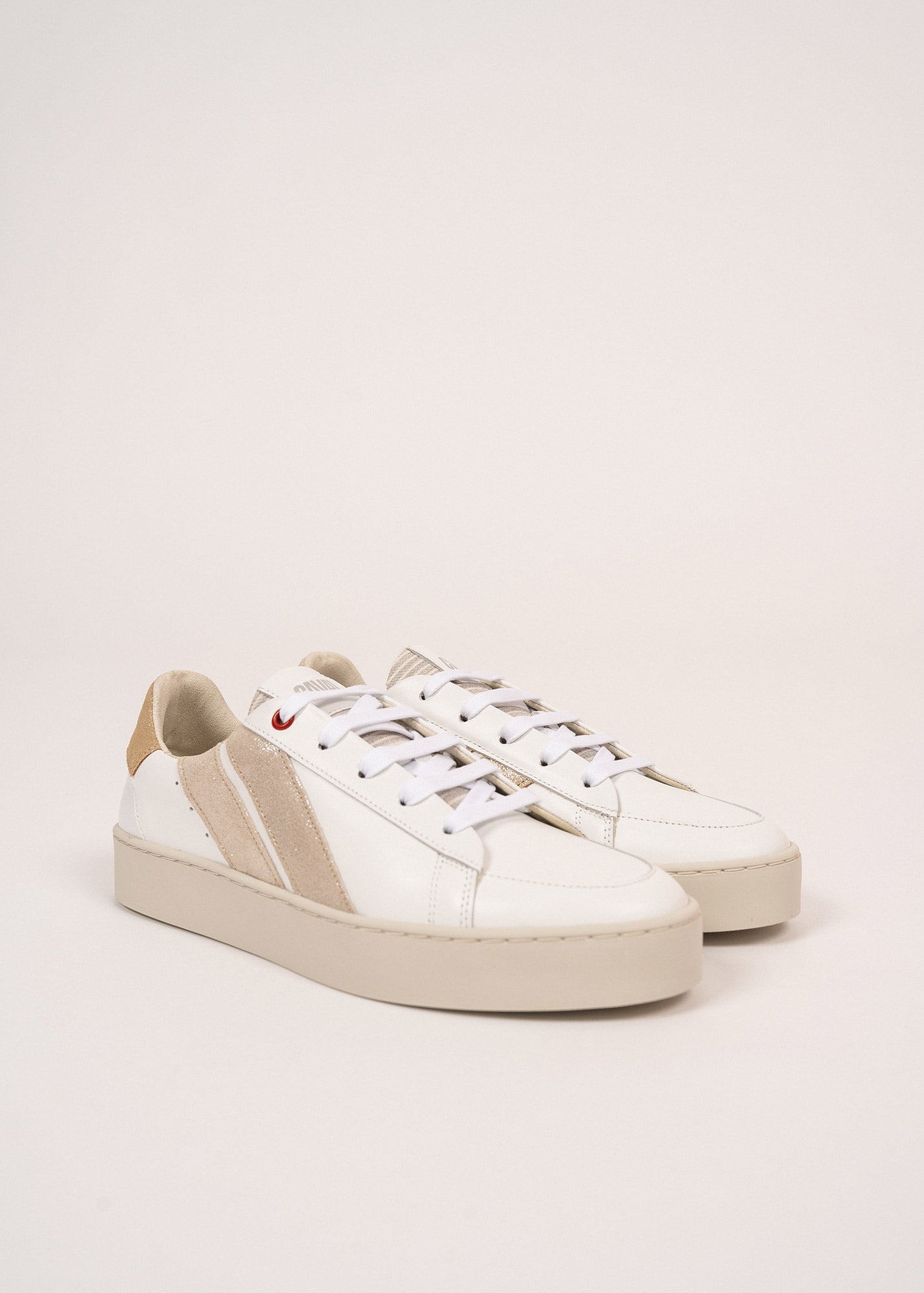 BASK CAVAL Sneakers (WHITE / GOLD LUREX)