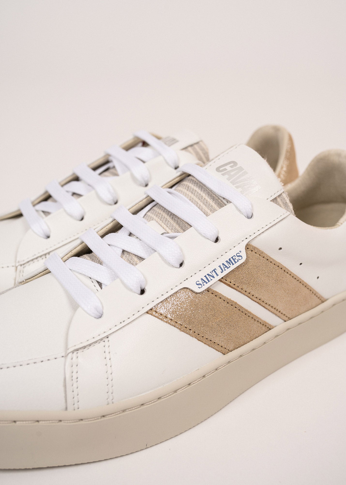 BASK CAVAL Sneakers (WHITE / GOLD LUREX)