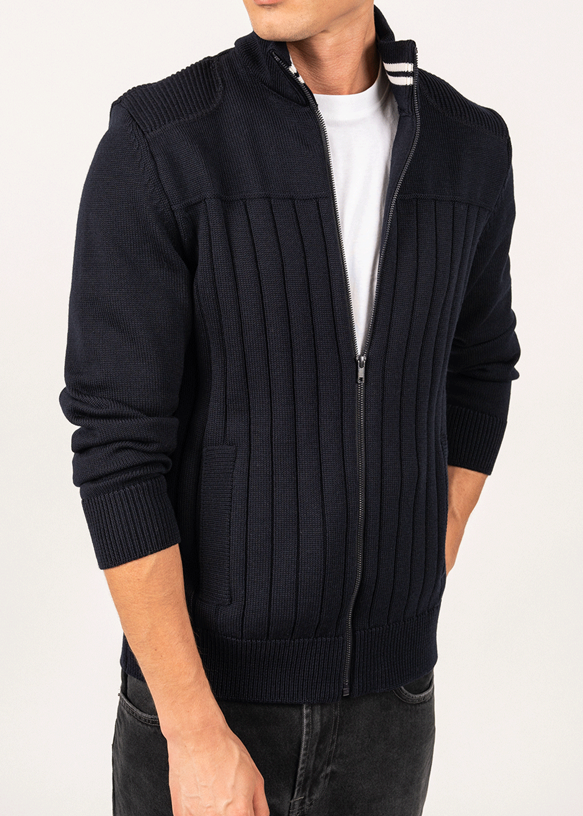 CALYPSO REEDIT Zip Jacket (NAVY / WHITE)