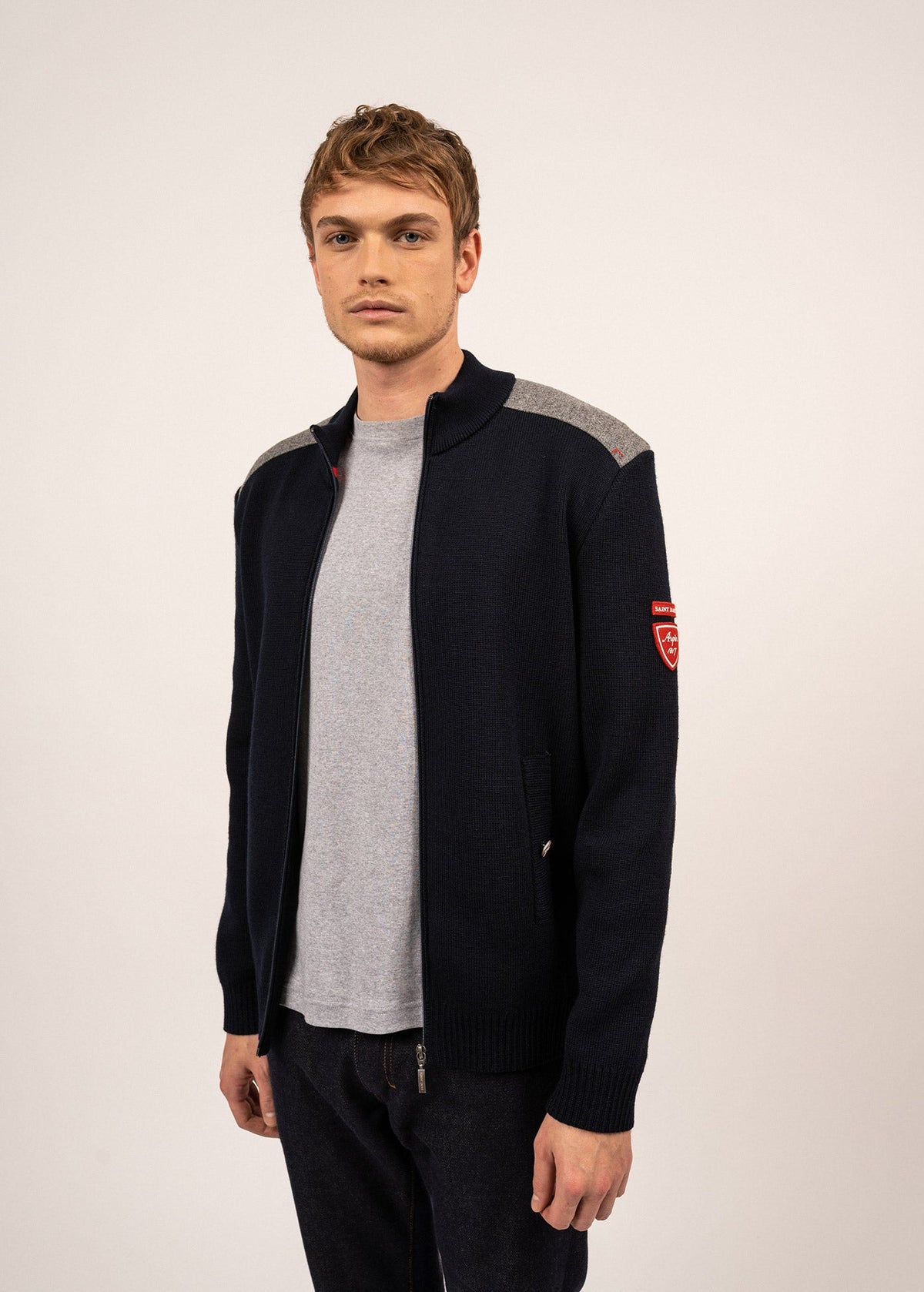 SERAC ARPIN Wool Jacket (NAVY)