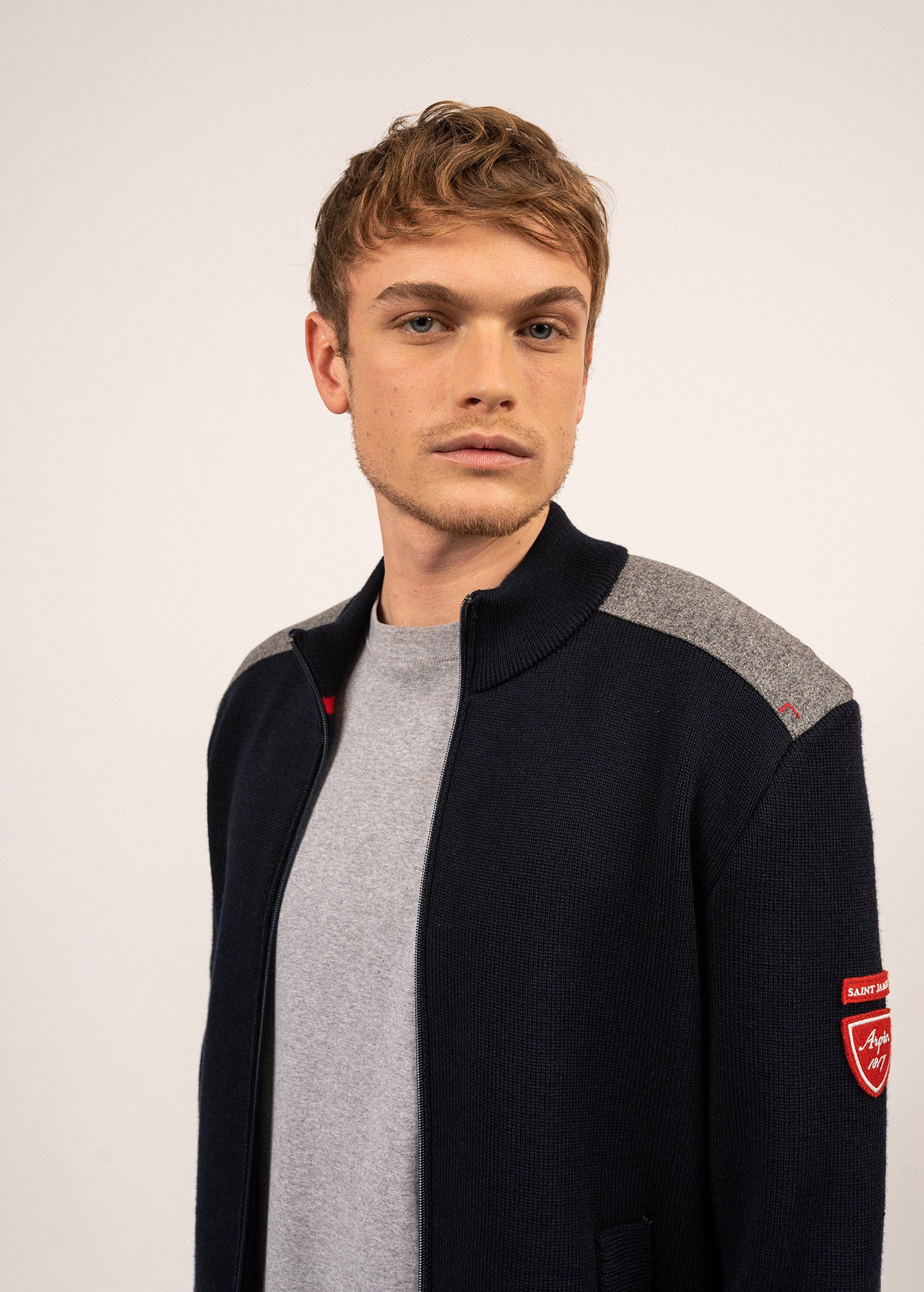 SERAC ARPIN Wool Jacket (NAVY)